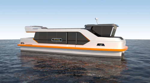 Bateau taxi - CIT-E Ferry - Fassmer - catamaran / solaire électrique / zéro émission