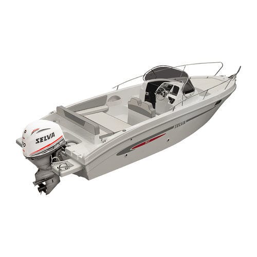 Walkaround hors-bord - SD 6.7 - Selva Marine - Fiberglass - open / en fibre de verre / bain de soleil