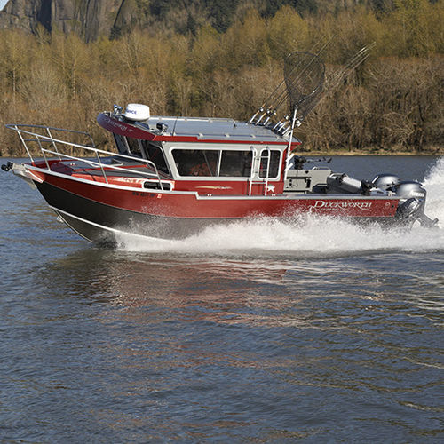 Bateau de pêche-promenade hors-bord - 26  - Duckworth - bimoteur / avec timonerie / offshore