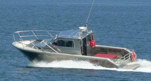 Bateau de surveillance - 29' DJ - ABCO Industries Limited - in-bord hydrojet / en aluminium