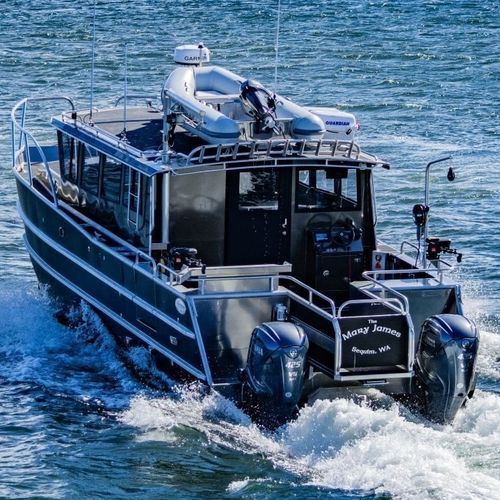 Bateau de pêche professionnelle - 3513-CTC - Armstrong Marine - catamaran / hors-bord / en aluminium