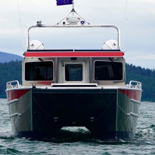 Bateau de débarquement - 4715-CTC - Armstrong Marine - catamaran / hors-bord / en aluminium