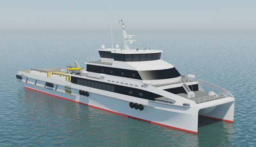 Navire de service offshore de transport de personnel - EXPRESS 57 - Austal USA - catamaran / à grande vitesse