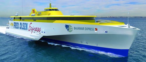 Car-ferry Ro-Pax - BAJAMAR EXPRESS - Austal USA - trimaran / à grande vitesse