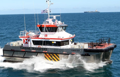 Bateau de transport de personnel - EXPRESS 21 - Austal USA - bateau de service pour parc éolien / catamaran / in-bord