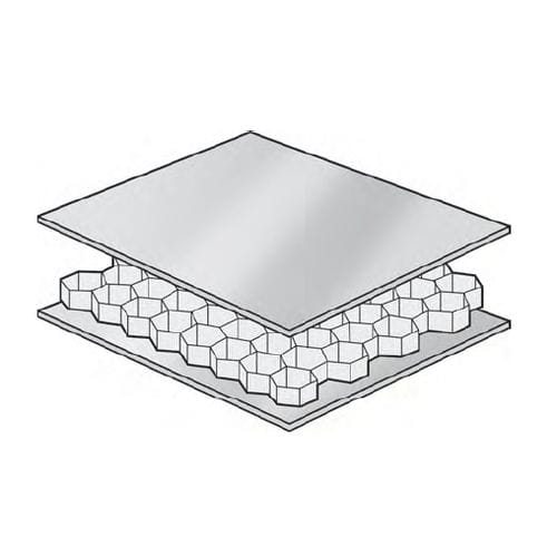 Panneau sandwich pour cloison de navire - AYRLITE® 2022 - Ayres Composite Panels - nid d'abeille / aluminium