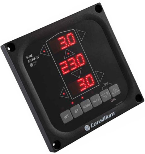 Speedomètre pour navire - SAL T2E - Consilium Marine & Safety - numérique / à deux axes