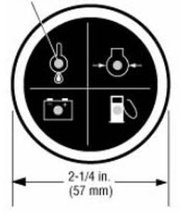 Indicateur pour bateau - EN204 Series - FW Murphy - de niveau / de température / de pression d'huile
