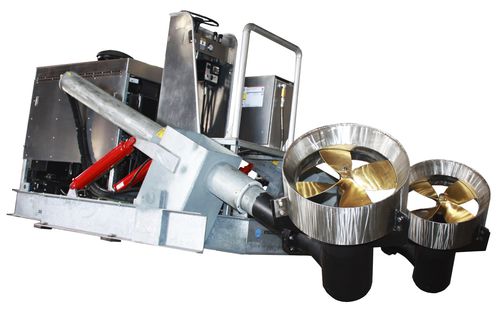 Propulseur azimutal - Twin Tsunami - Hydraulic Marine Systems, Inc. - gouvernail / externe / pour barge