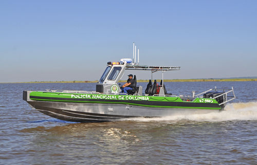 Bateau de surveillance - 33 RELENTLESS - Metal Shark Aluminum Boats - hors-bord / en aluminium / coque rigide