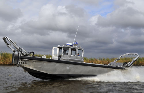 Bateau de surveillance - 36 COURAGEOUS - Metal Shark Aluminum Boats - in-bord hydrojet / en aluminium