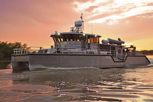 Bateau de surveillance - 75 ENDURANCE DSV - Metal Shark Aluminum Boats - catamaran / in-bord hydrojet / diesel