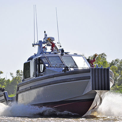 Bateau de surveillance - 55 DEFIANT - Metal Shark Aluminum Boats - bateau pompier / bateau pilote / in-bord hydrojet