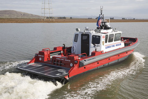 Bateau de sauvetage - M1 - 44' - Moose Boats, Inc. - bateau pompier / catamaran / in-bord hydrojet