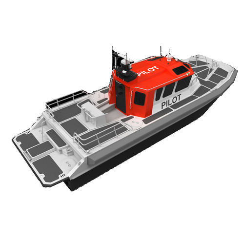 Bateau pilote - M1 - 46' - Moose Boats, Inc. - catamaran / in-bord hydrojet / diesel
