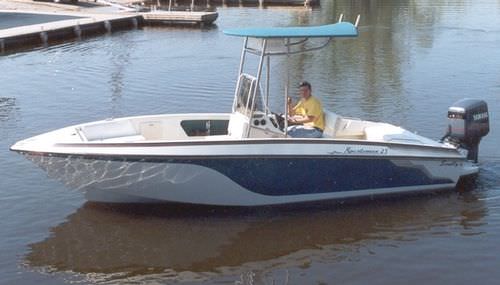 Coque open hors-bord - Sportsman23 - Scully's Aluminum Boats - en aluminium / T-Top