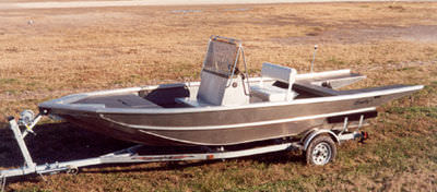 Bass boat hors-bord - 1760V7-CC - Scully's Aluminum Boats - à console centrale / de pêche sportive