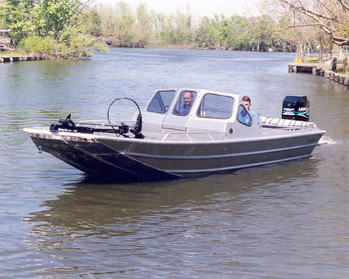 Coque open hors-bord - 2072V Innovator 11 - Scully's Aluminum Boats - à double console / en aluminium
