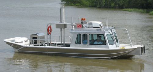 Bateau d'étude hydrographique - 2684DVWB2 - Scully's Aluminum Boats - in-bord / en aluminium