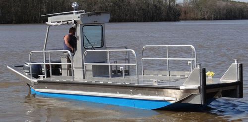 Barge de travail - 2484BV - Scully's Aluminum Boats - hors-bord / en aluminium