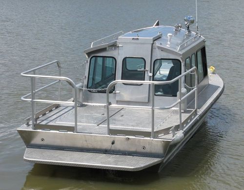 Bateau de travail - 2484DVWB2-W - Scully's Aluminum Boats - in-bord / en aluminium