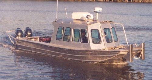 Bateau de travail - 2484VWB - Scully's Aluminum Boats - hors-bord / en aluminium