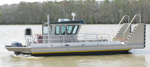 Barge de travail - 3412BV - Scully's Aluminum Boats - hors-bord / en aluminium