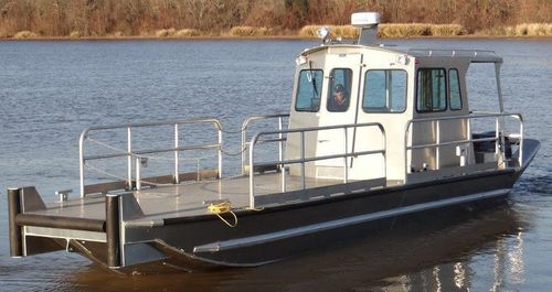 Barge de travail - 3410BV - Scully's Aluminum Boats - hors-bord / en aluminium