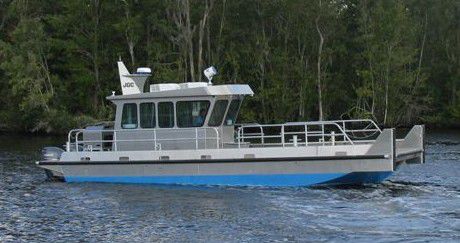 Barge de travail - 3612VB - Scully's Aluminum Boats - hors-bord / en aluminium