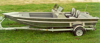 Bass boat hors-bord - 1760V2-SC - Scully's Aluminum Boats - à console latérale / de pêche sportive
