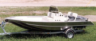 Bay boat hors-bord - 1872-CC - Scully's Aluminum Boats - à console centrale / de pêche sportive / en aluminium