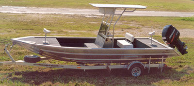 Coque open hors-bord - 2284V-CC - Scully's Aluminum Boats - en aluminium