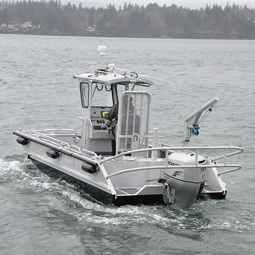 Bateau utilitaire - CATHEDRAL 21' (T-TOP) - Workskiff Inc - hors-bord / en aluminium / jon boat