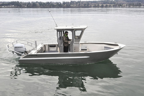 Bateau utilitaire - 23' M - Workskiff Inc - hors-bord / en aluminium