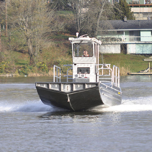 Barge de travail - V BARGE 26' #1 - Workskiff Inc - hors-bord / en aluminium
