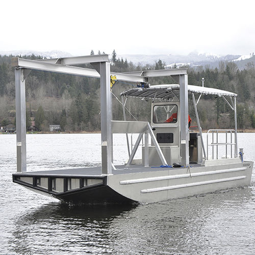 Barge de travail - V BARGE 26' #3 - Workskiff Inc - hors-bord / en aluminium