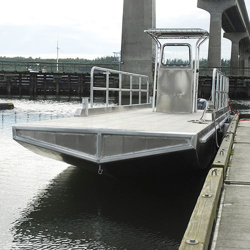 Barge de travail - V BARGE 30' - Workskiff Inc - hors-bord / en aluminium
