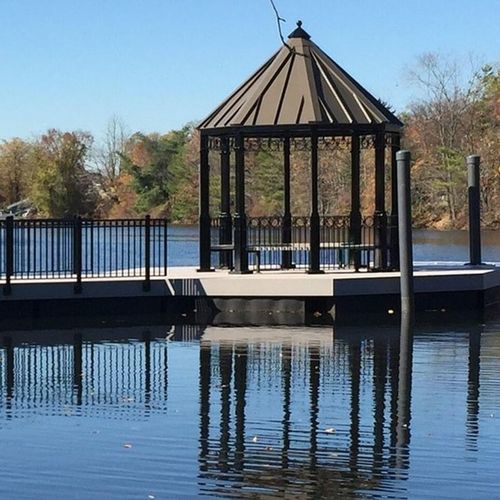 Ponton flottant - Gazebo/Patio - AccuDock - d'amarrage / pour marina