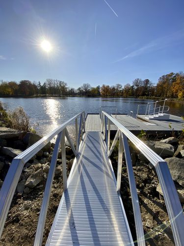 Passerelle pour ponton - AccuDock - en aluminium / avec main courante