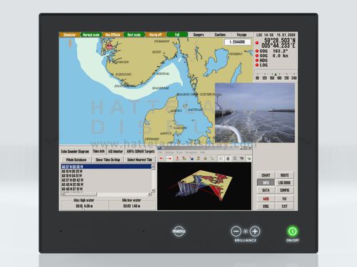 Moniteur pour navire - HD 15T22 MMD - Hatteland Display AS - multifonction / PC / système de navigation