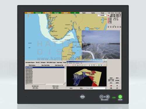 Moniteur pour navire - HD 19T22 MMD - Hatteland Display AS - multifonction / PC / système de navigation