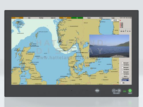 Moniteur pour navire - HD 24T22 MMD - Hatteland Display AS - multifonction / PC / système de navigation