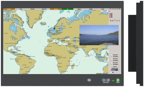Moniteur pour navire - HD 27T22 MMD-U - Hatteland Display AS - multifonction / système de navigation / 27"