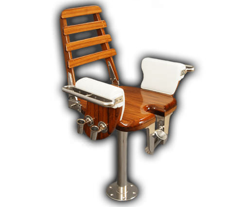 Chaise de combat pour bateau - Sailfish - Release Marine - avec accoudoirs / en teck
