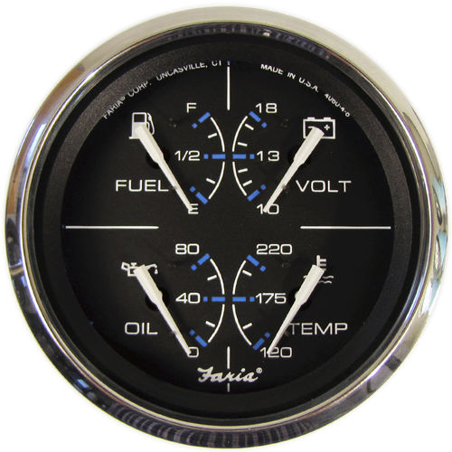 Indicateur pour bateau - GF0007 - Beede Electrical Instrument - de niveau / ampèremètre DC / de pression d'huile