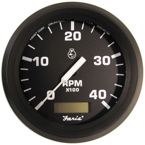 Compte-tours analogique - TD9102 - Beede Electrical Instrument - pour bateau / avec compteur d'heures moteur