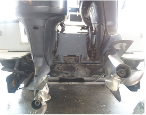 Chaise moteur pour bateau - DOUBLE JAC™ - Bob's Machine Shop - ajustable