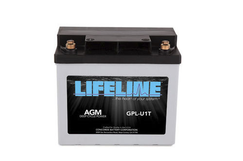 Batterie marine - GPL-U1T - Lifeline Batteries - 12 V / plomb / AGM