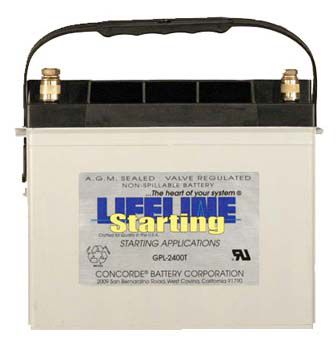 Batterie marine - GPL-2400T - Lifeline Batteries - 12 V / plomb / AGM