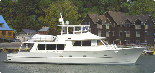 Motor-yacht de croisière - PASSAGE MAKER 74 - Kanter Yachts - trawler / avec timonerie / coque à déplacement